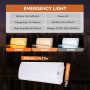 MODI Rechargeable Emergency LED Light Wall Mount – 4W Cool White 6500K | Long Duration 2-Hour Backup