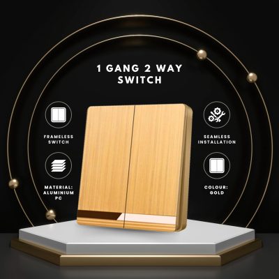 Premium Wall Switch | Frameless 1 Gang 2 Way Control