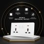 Premium Double 13A Wall Socket | Universal Power Socket